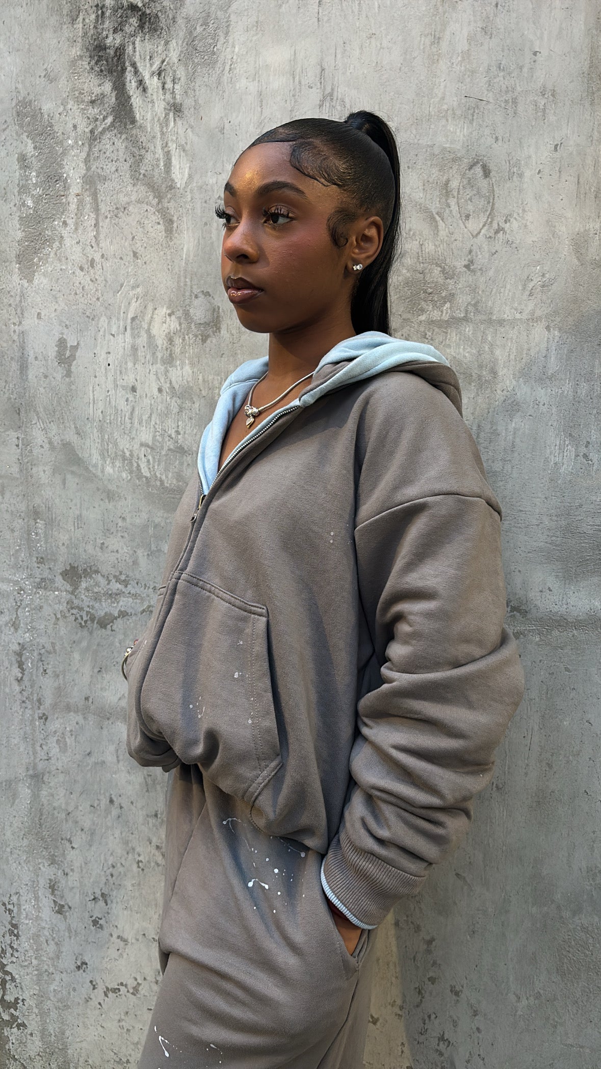 “Lumierehaya” Reversible Zipup