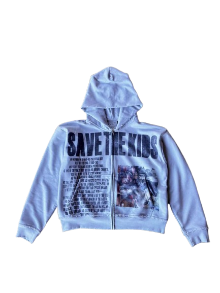 "Save The Kids" Zip Up Hoodie